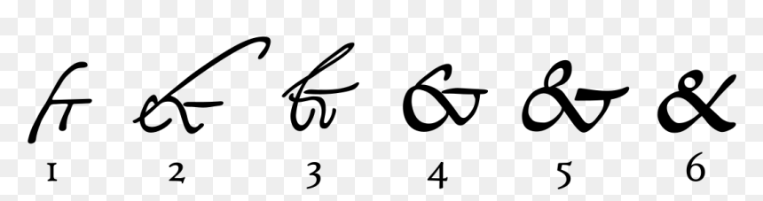 History Of Ampersand, HD Png Download - ampersand png