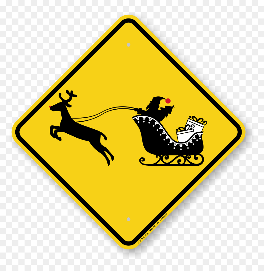 Amish Sign, HD Png Download - santa sleigh png