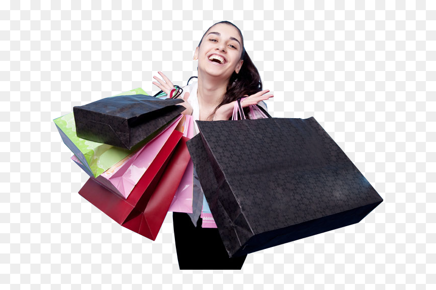 Thumb Image - Shopping Bag With Girls, HD Png Download - money bags png