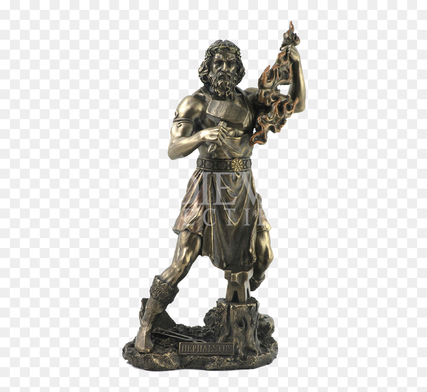 Hephaestus Statues, HD Png Download - greek statue png