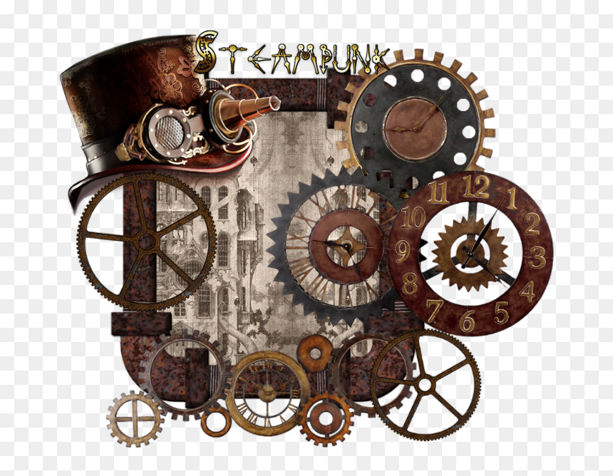 Steampunk 800×600 814 Kb - Steampunk Clocks, HD Png Download - steampunk png