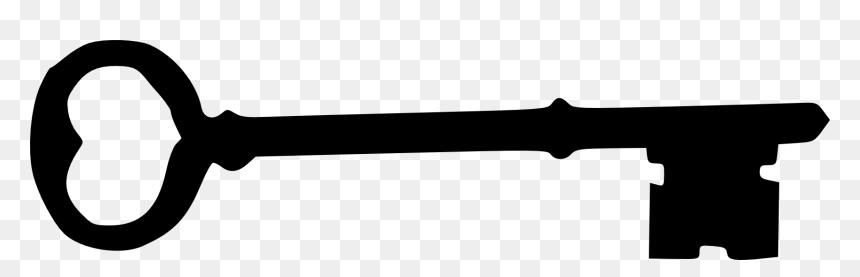 Skeleton Key Clipart Black And White, HD Png Download - skeleton key png