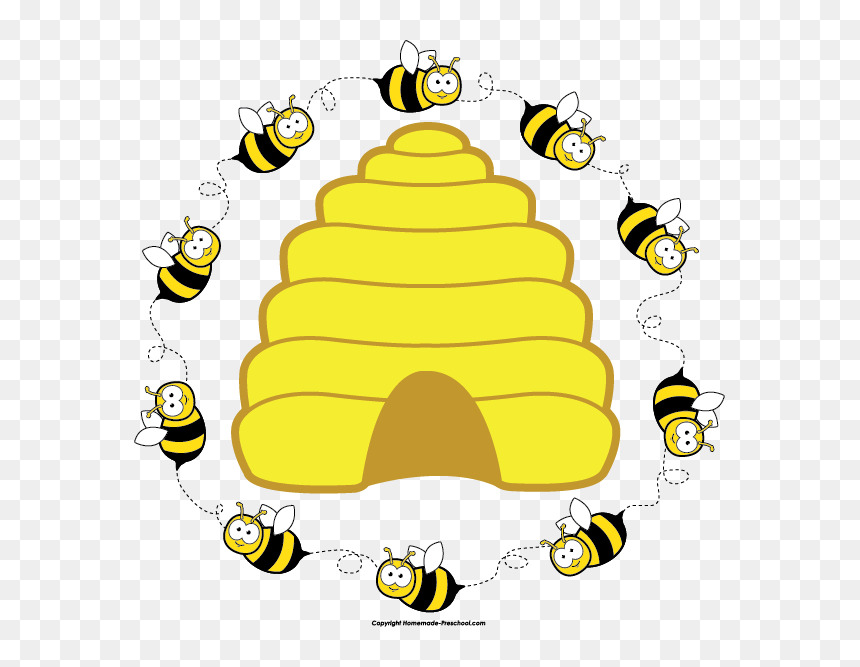 Bees Clipart, HD Png Download - bees png
