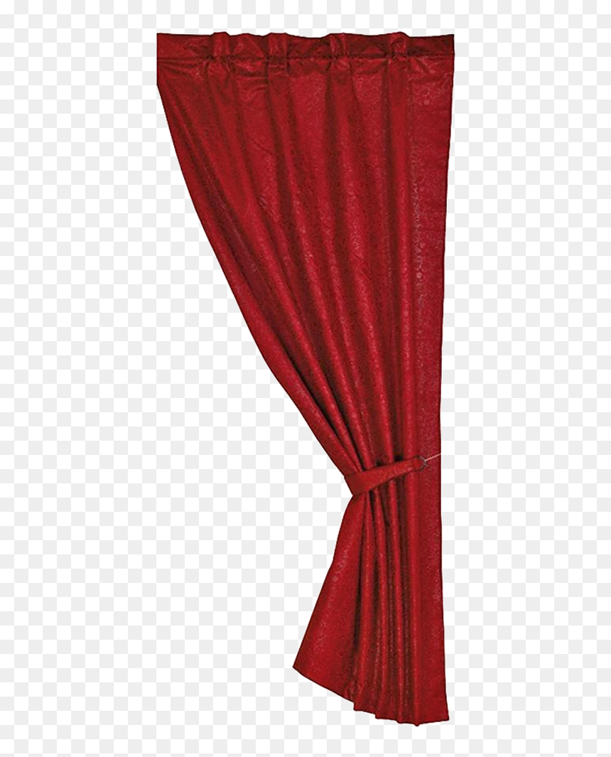 Ws4001 Cheyenne Red Curtain Western Style Bedding - Window Valance, HD Png Download - red curtain png