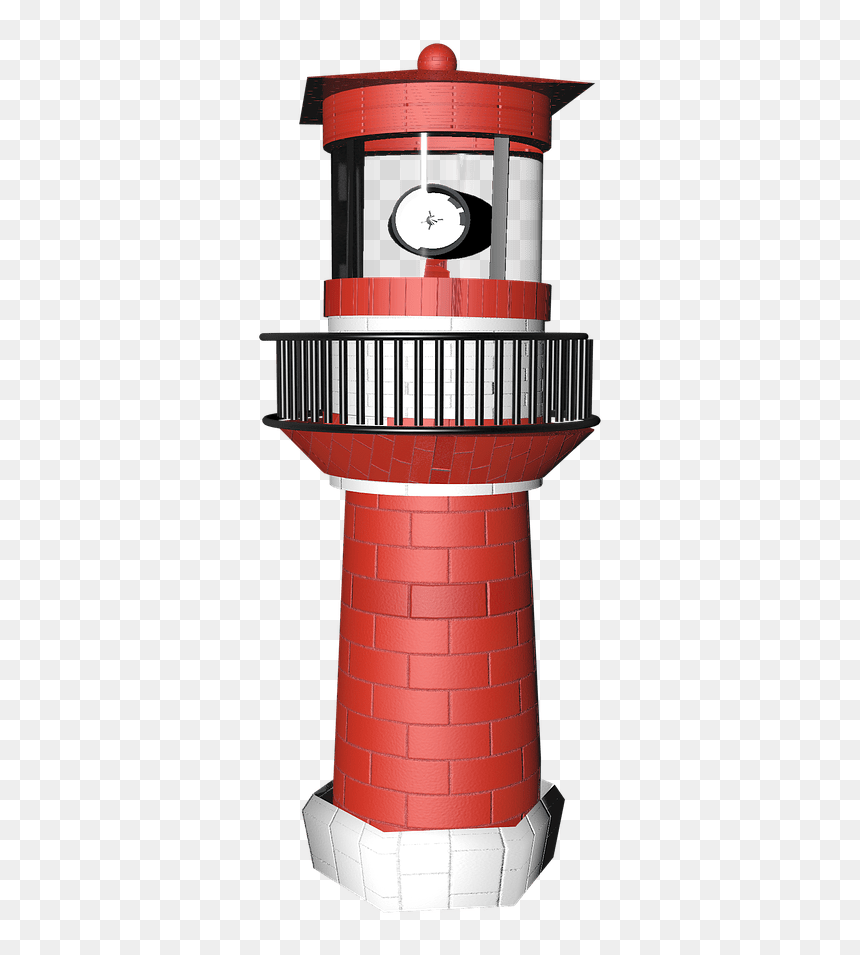 Lighthouse Red Clip Arts - Lighthouse, HD Png Download - lighthouse png