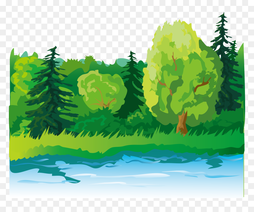 Cartoon Lake Png - Tree And Lake Clip Art, Transparent Png - lake png