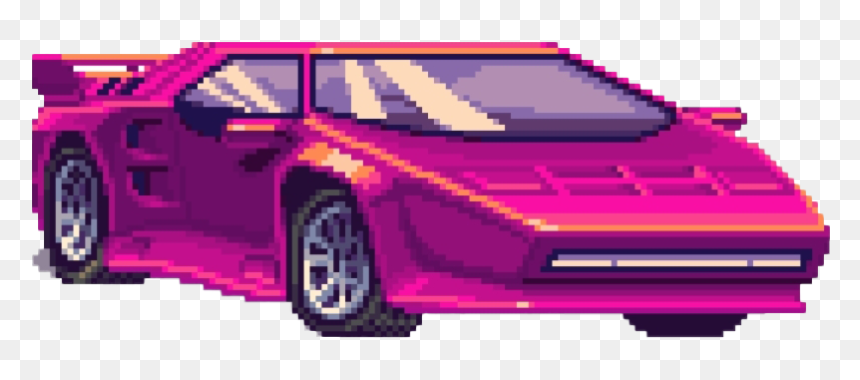 Pixel Retro Car Transparent - Retro Car Png, Png Download - pixel png