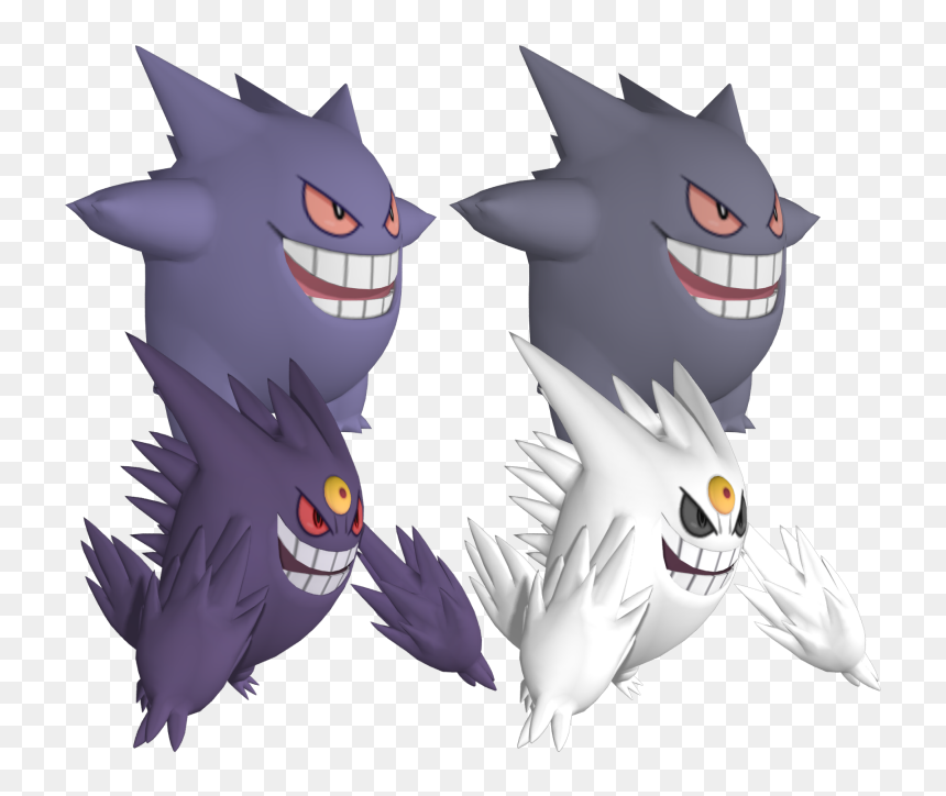 Download Zip Archive - Gengar 3d Model, HD Png Download - gengar png