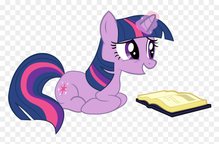 Twilight Sparkle My Little Pony The Twilight Saga - My Little Pony Twilight Sparkle Reading, HD Png Download - twilight sparkle png