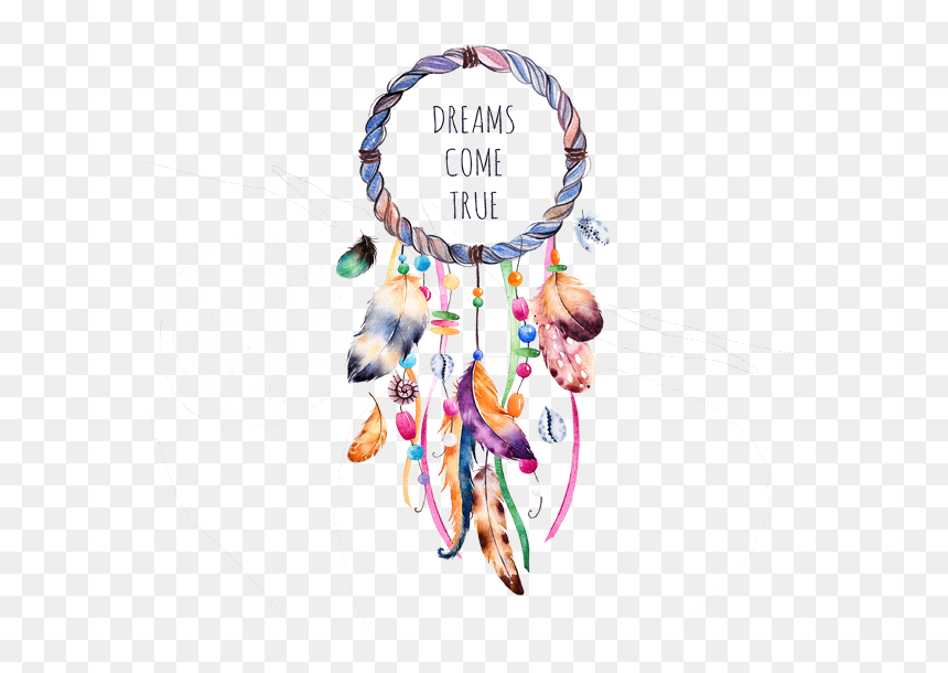 Dreamcatcher Wedding Feathers Illustration Invitation - Dream Catcher Watercolor Png, Transparent Png - dream catcher png