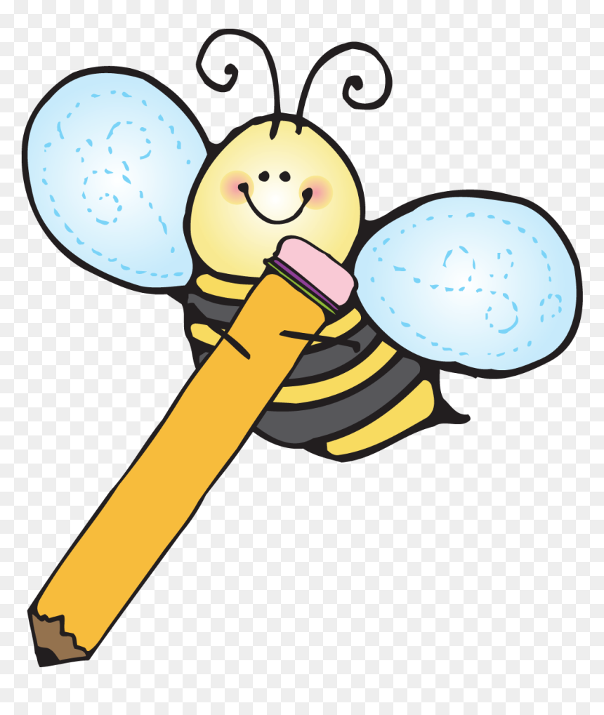 Bees Clipart Kindergarten - Animals Writing Clipart, HD Png Download - bees png