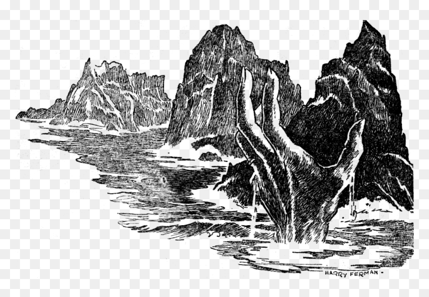 Weirdtalesv36n02pg030 The Spirits Of The Lake - Lake Sketch Png Transparent, Png Download - lake png
