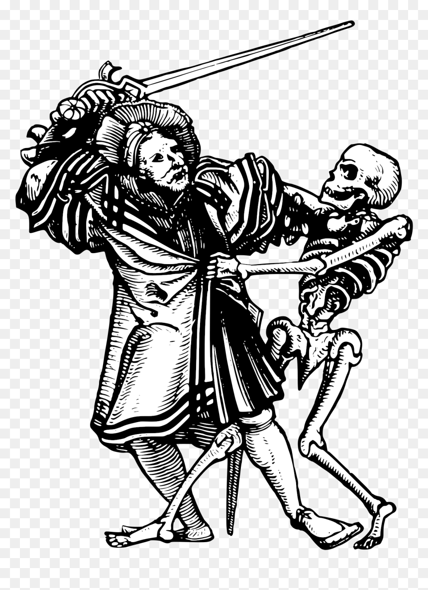Man Fighting Death Svg Clip Arts - Man Fighting Death, HD Png Download - death png