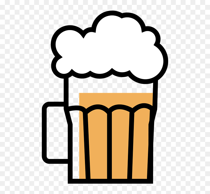 Beer Mug Alcohol - Beer Illustration Transparent Png, Png Download - alcohol png