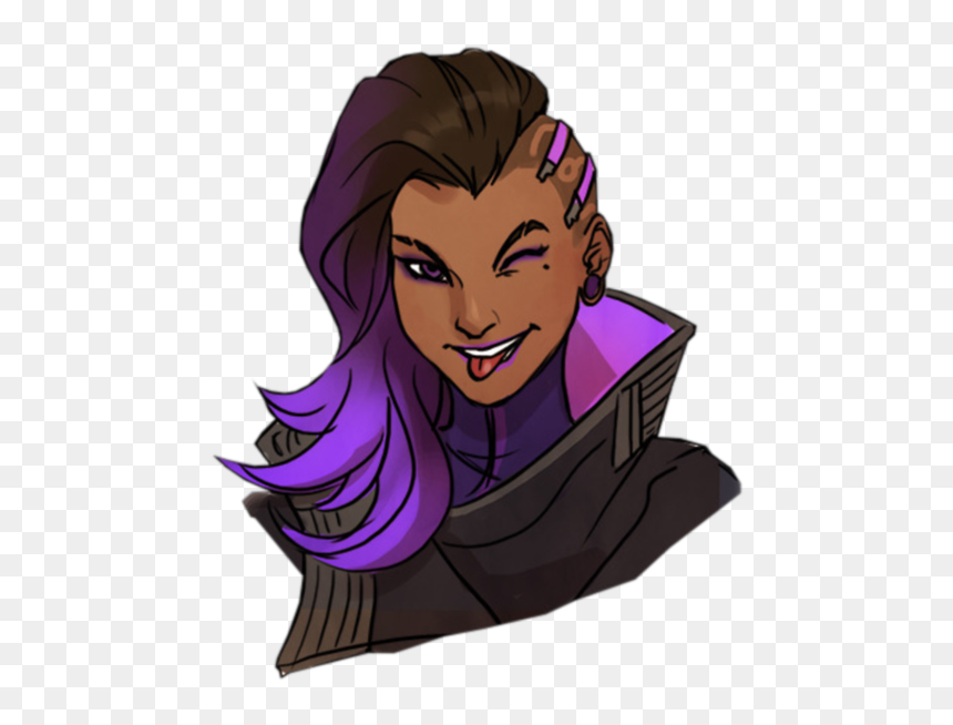 Sombra Overwatch Png - Sombra Emoji, Transparent Png - sombra png