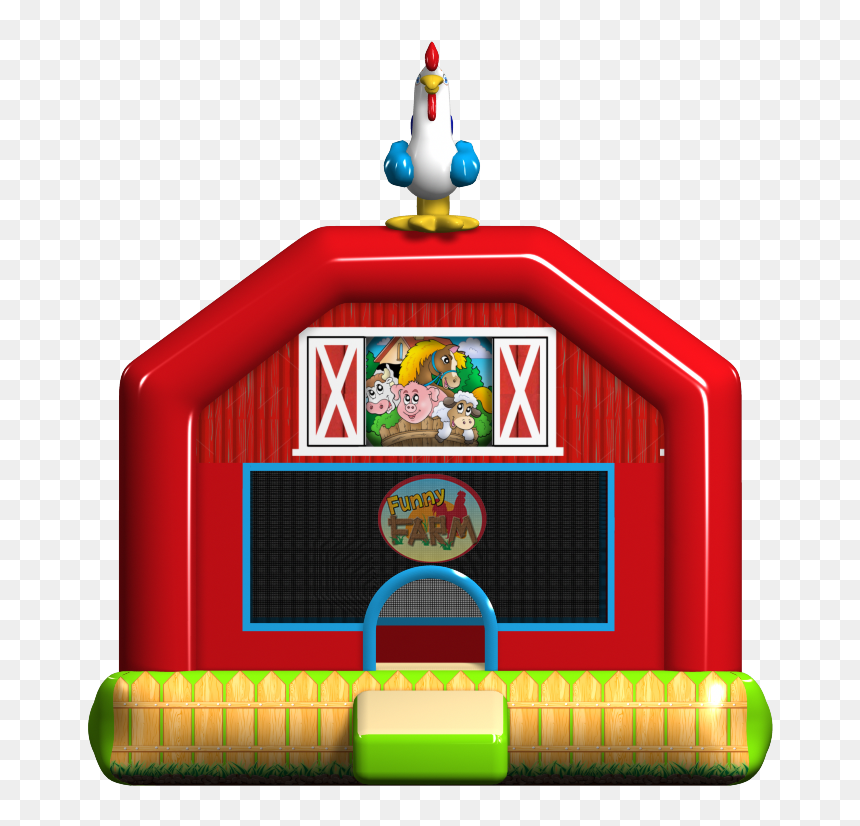 Farm Front - Portable Network Graphics, HD Png Download - bounce house png
