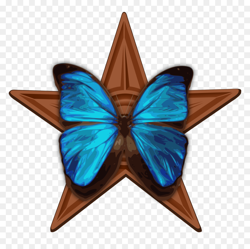 Mathematical Shape In Nature, HD Png Download - blue butterfly png