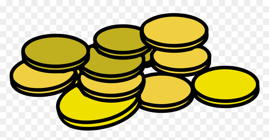 Coins Clipart, HD Png Download - money stack png