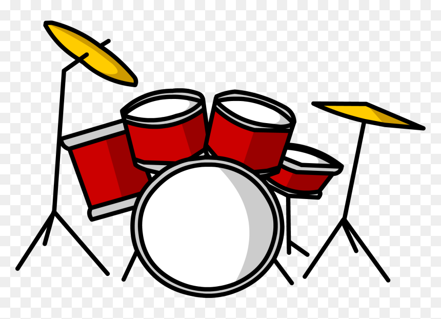 Club Penguin Rewritten Wiki - Drums Clipart, HD Png Download - drums png