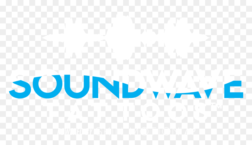 Soundwave Tattoos Logo White - Graphic Design, HD Png Download - soundwave png