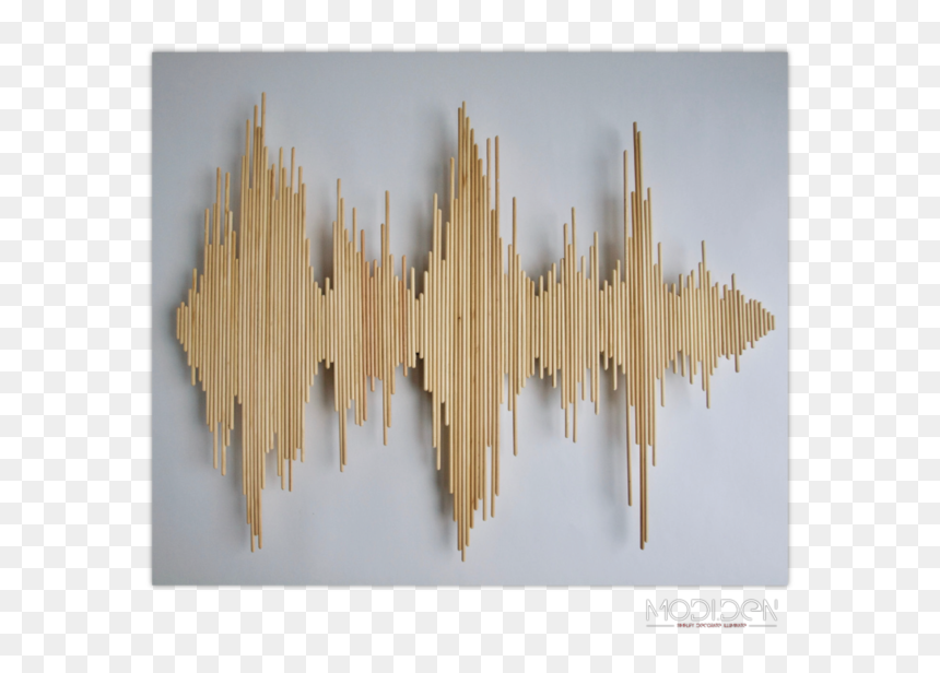 Wooden Sound Wave Wall, HD Png Download - soundwave png