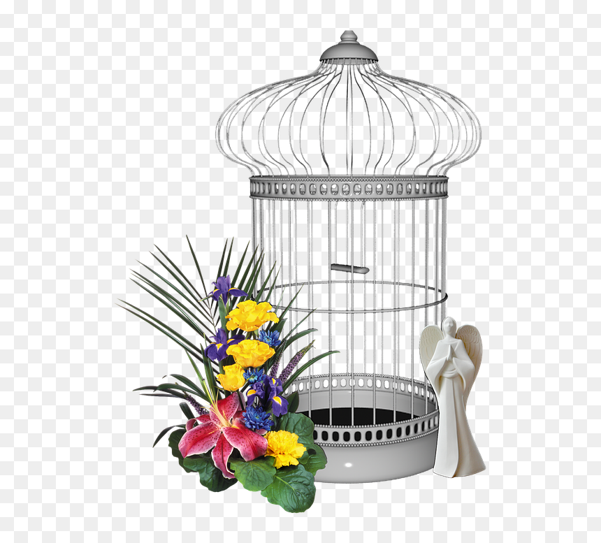Silver Cage Png Image Free Download - Sangkar Bunga Png, Transparent Png - cage png