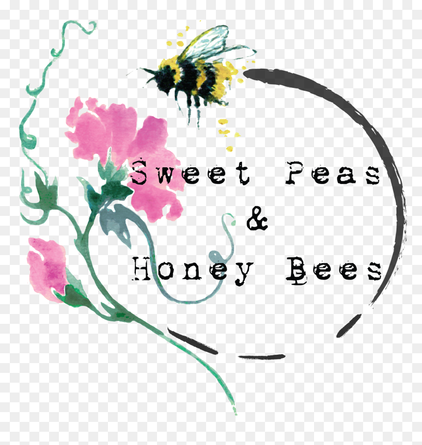 Sweet Peas & Honey Bees - Sweet Peas And Honey Bees, HD Png Download - bees png