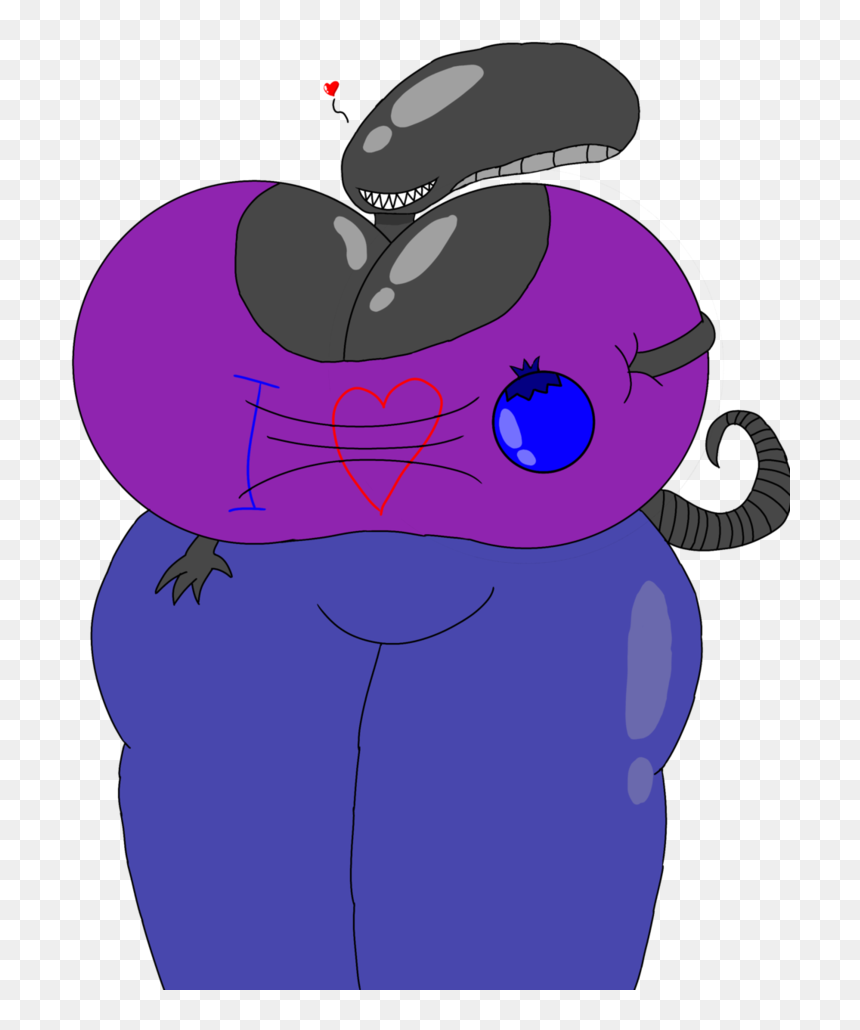 Xenomorph By Feraldingo - Blueberry Xenomorph, HD Png Download - xenomorph png