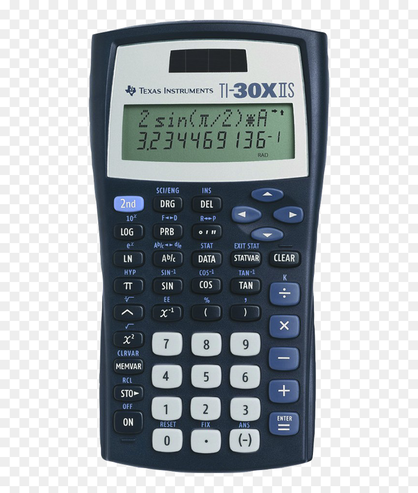 Scientific Calculator Png Photos - Texas Instruments Ti 30x Iis, Transparent Png - calculator png