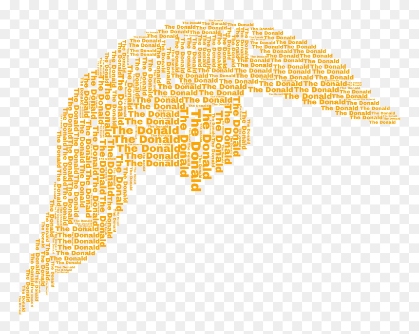 The Donald - Graphic Design, HD Png Download - donald trump hair png