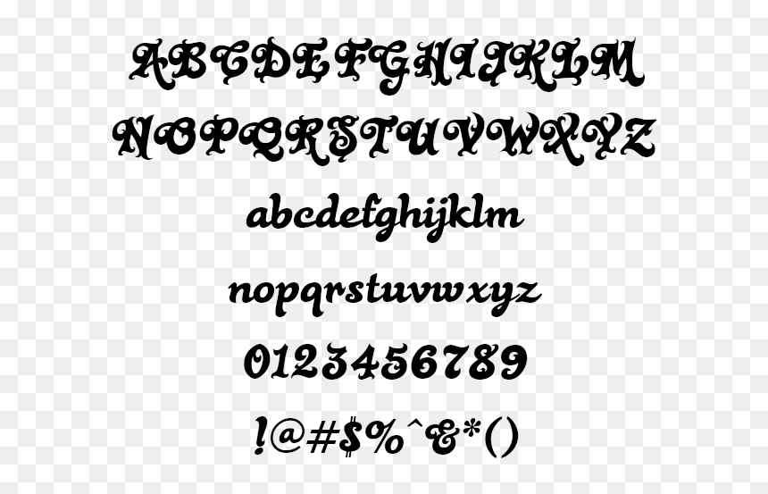Black Rose Example - Black Rose Font, HD Png Download - black rose png