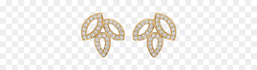 Lily Cluster By Harry Winston, Small Diamond Earrings - Golden Earrings Harry Winston, HD Png Download - winston png