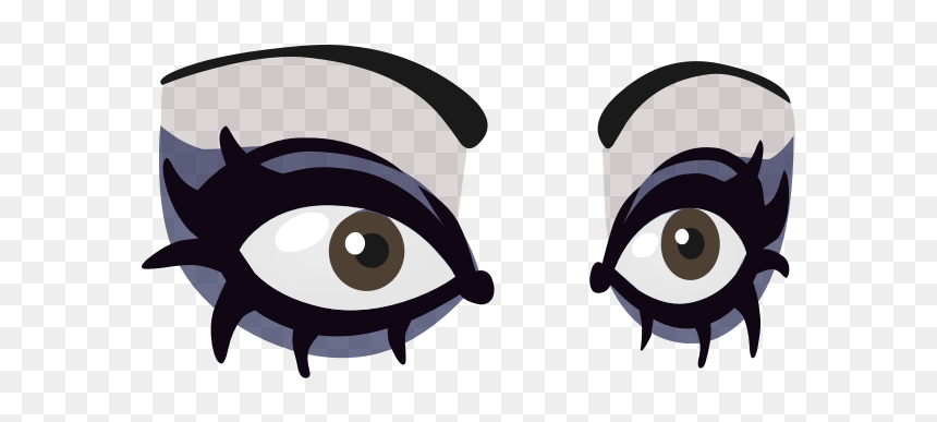 Goth Eyes - Gothic Eyes Cartoon, HD Png Download - anime eye png