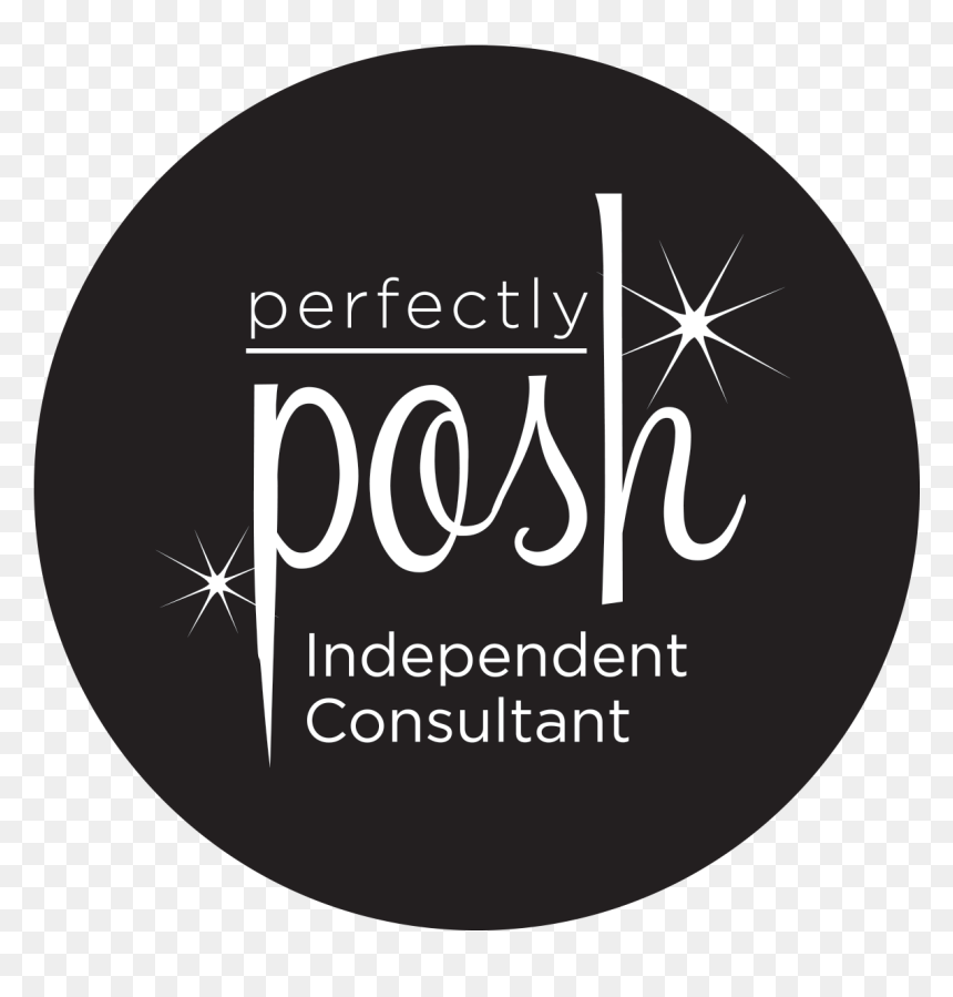 Rr0185 Posh Ic Logo Bw - Circle, HD Png Download - perfectly posh logo png