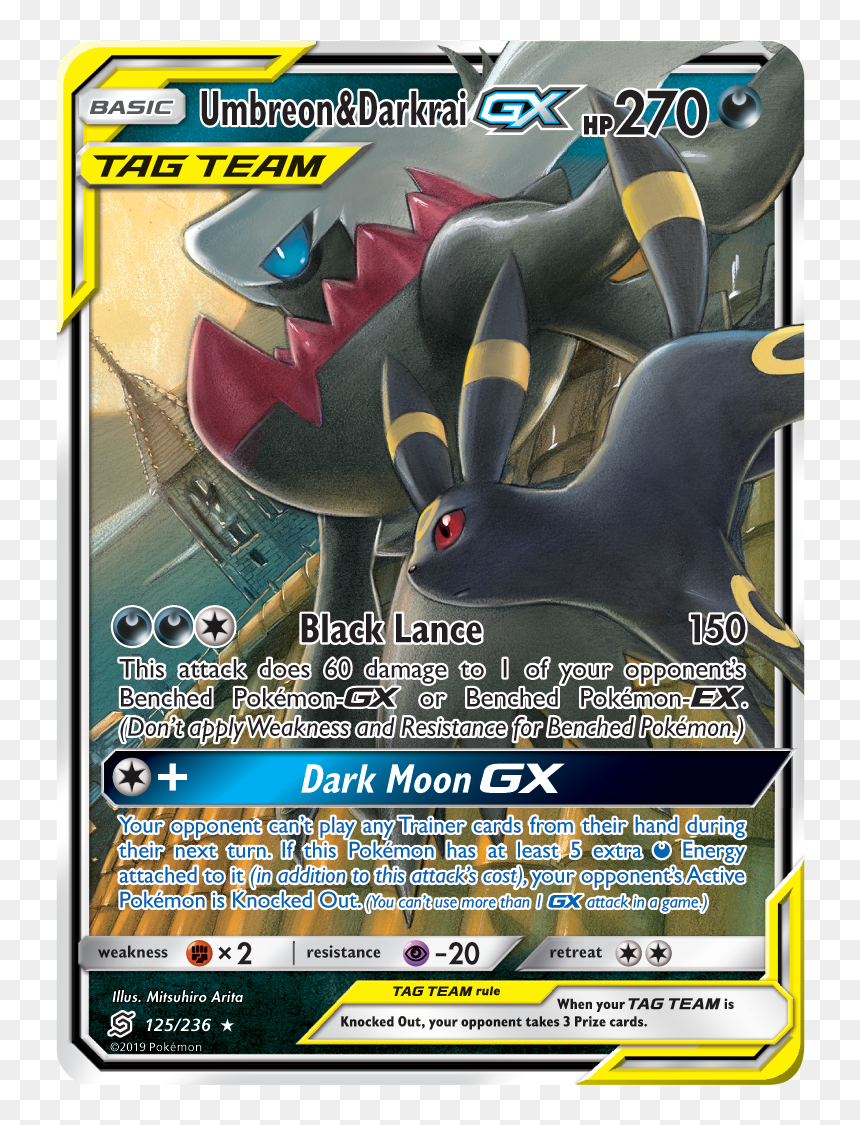 Umbreon & Darkrai-gx"
 Src="data - Darkrai And Umbreon Gx, HD Png Download - espeon png