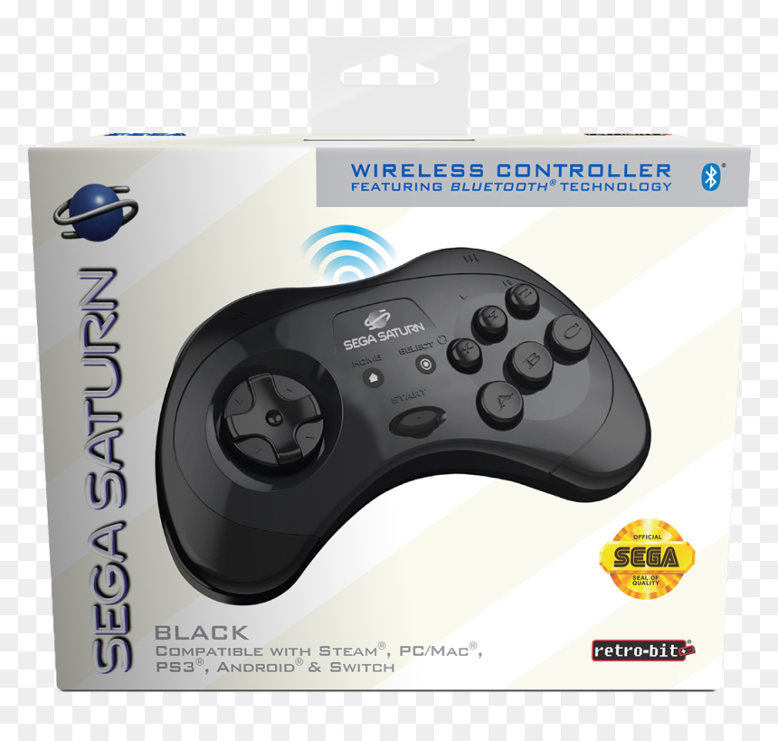 Retro Bit Wireless Saturn, HD Png Download - video game controller png