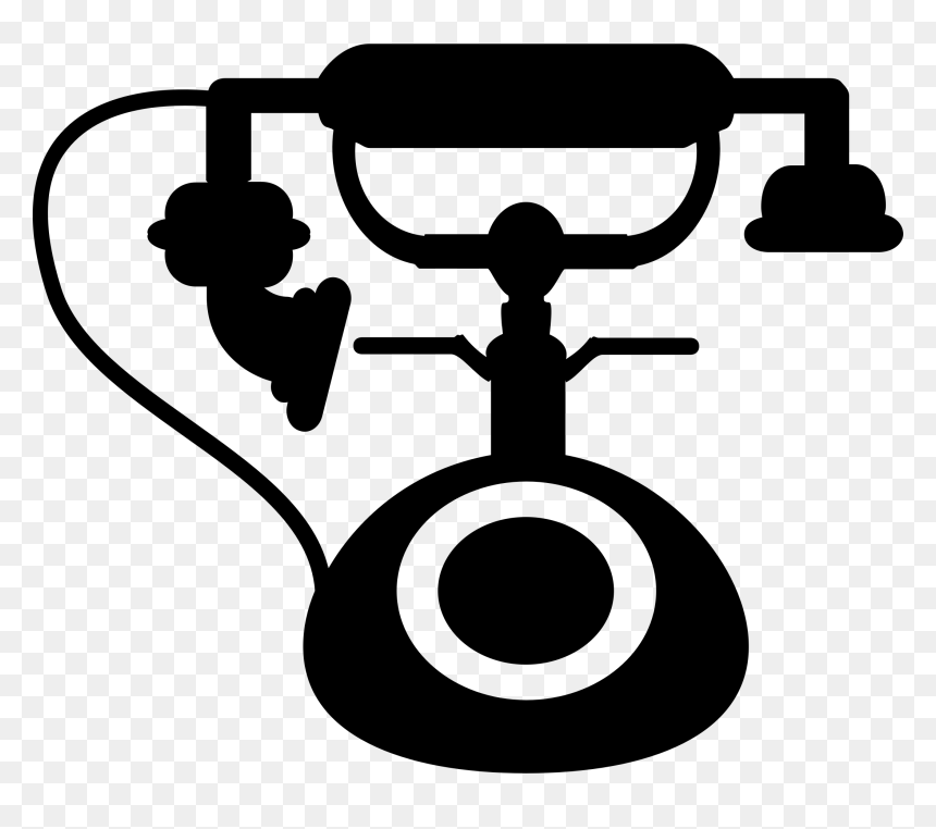 Vintage Phone Icon Clip Arts - Vintage Phone Icon Png, Transparent Png - telephone icon png