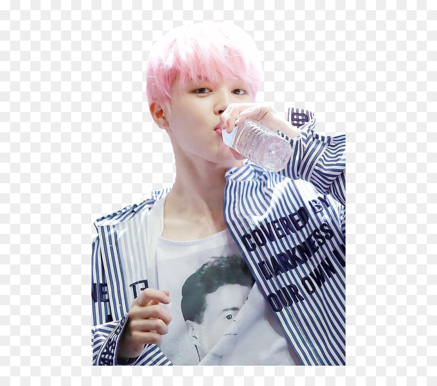Pink Jimin Mint Suga - Чимин Пьет Воду, HD Png Download - suga png