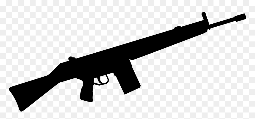 Gunshot,machine Gun,sniper Rifle - Machine Gun Clip Art, HD Png Download - sniper rifle png