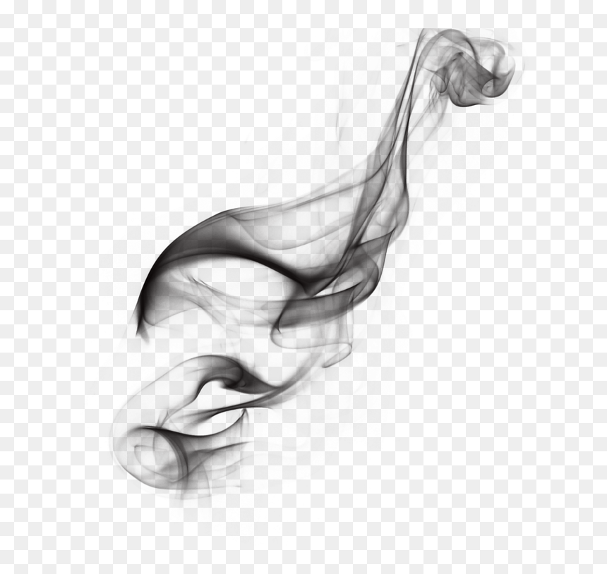 Heart Effect Png In Black, Transparent Png - humo png