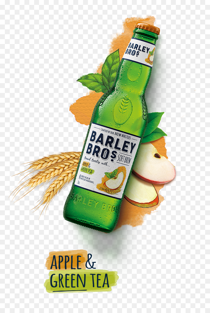 Productlineup Main Image 33cl Bottle Layingdown Apple - Barley Bros Alcohol Free, HD Png Download - alcohol png