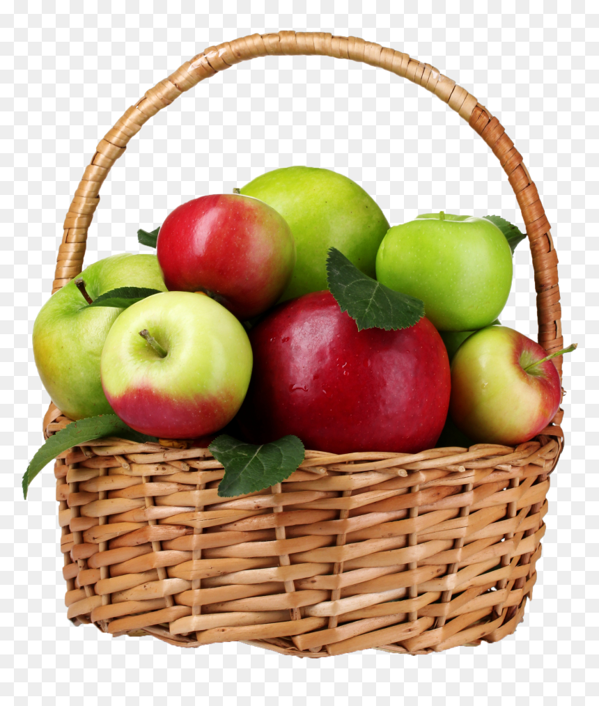 Basket Of Apples Png, Transparent Png - apples png