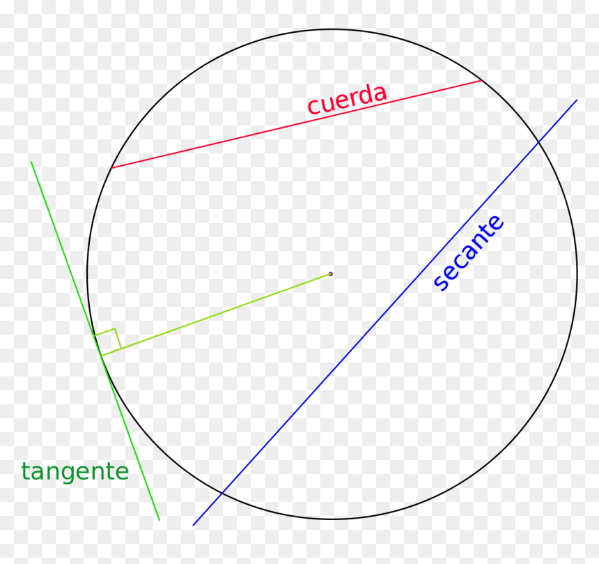 Segmentos Singulares De La Circunferencia, HD Png Download - circulo png