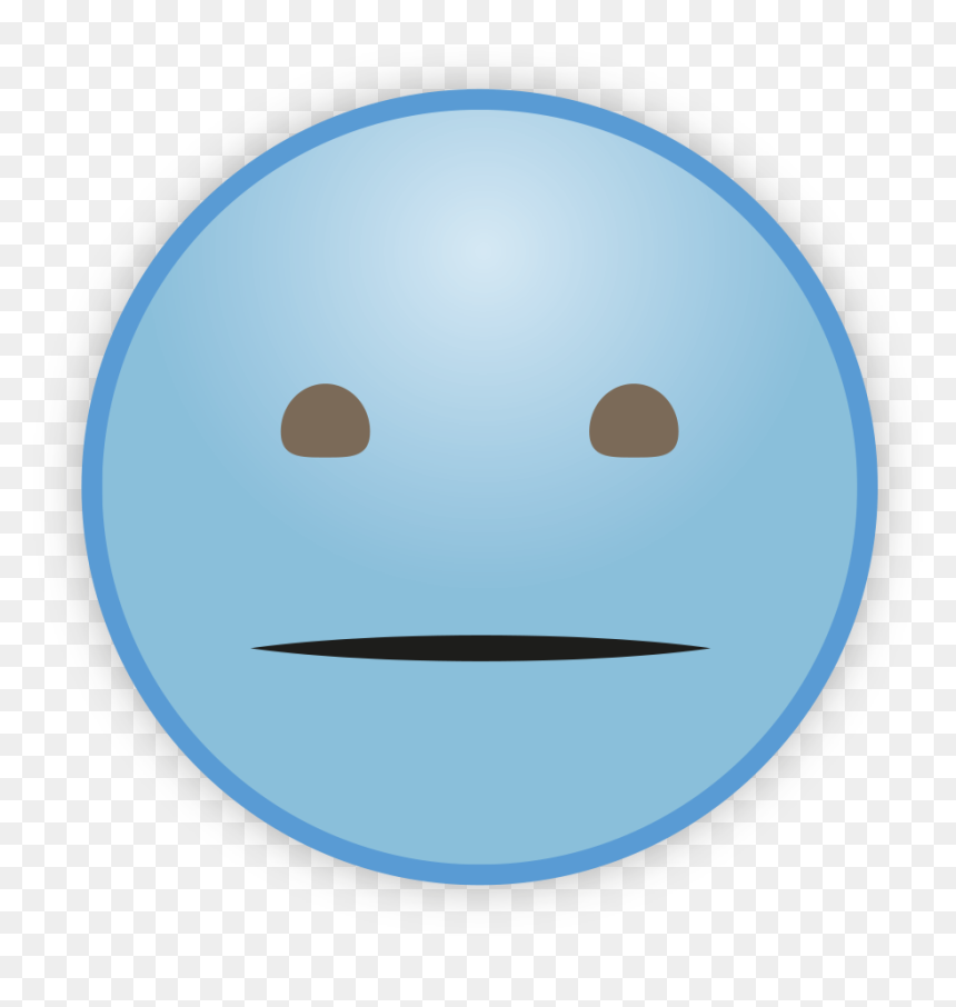 Sky Blue Emoji Png Transparent Picture - Smiley, Png Download - sick emoji png