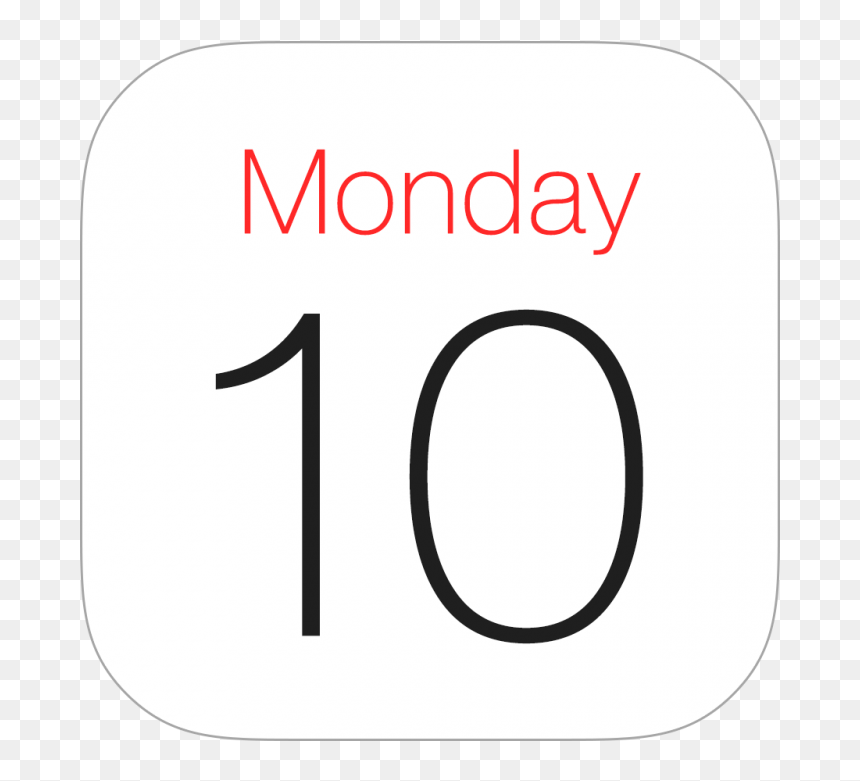 Calendar Icon Png Image - Circle, Transparent Png - apple icon png