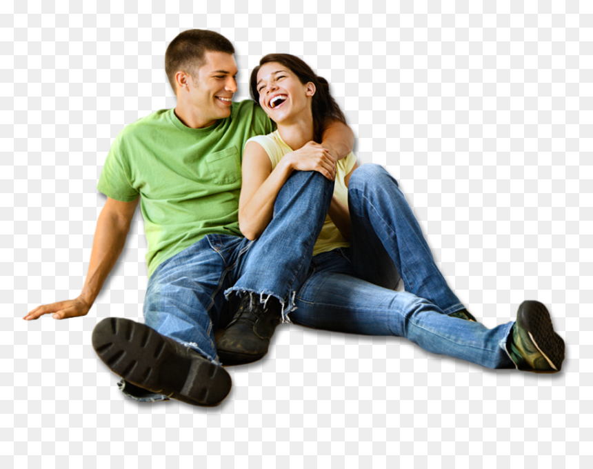 Couple Sitting Png - Couple Png, Transparent Png - sitting png