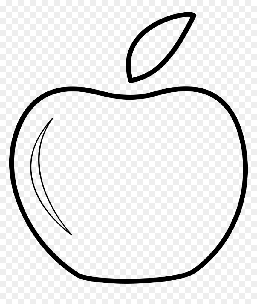 Bitten Apple Icon Png - Line Art, Transparent Png - apple icon png