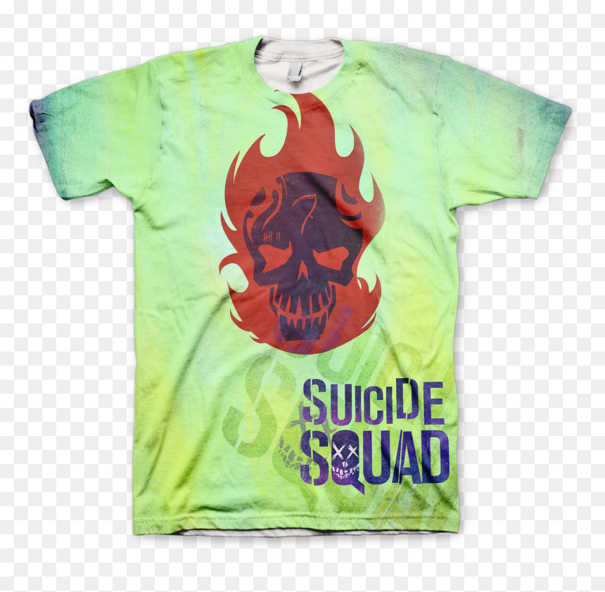 Diablo Suicide Squad Tee Shirt - Lyrics For Sucker For Pain, HD Png Download - suicide squad logo png