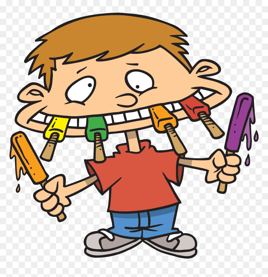 Eating Junk Foods Clipart, HD Png Download - cartoon mouth png