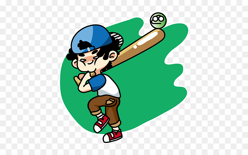 Thumb Illustration Element Annihilation Baseball Human - Softball, HD Png Download - baseball clipart png